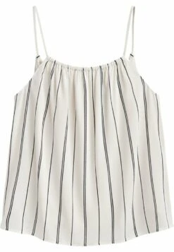 Massimo Dutti Striped Flowing Strappy- Top - Beige -Massimo Dutti Shop 5d8b2ad810584cd5908146a48b651272