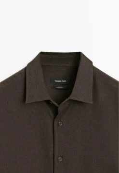Massimo Dutti REGULAR FIT - Shirt - Dark Brown -Massimo Dutti Shop 5dc1cae80bea45fdb01509b2fab6c229