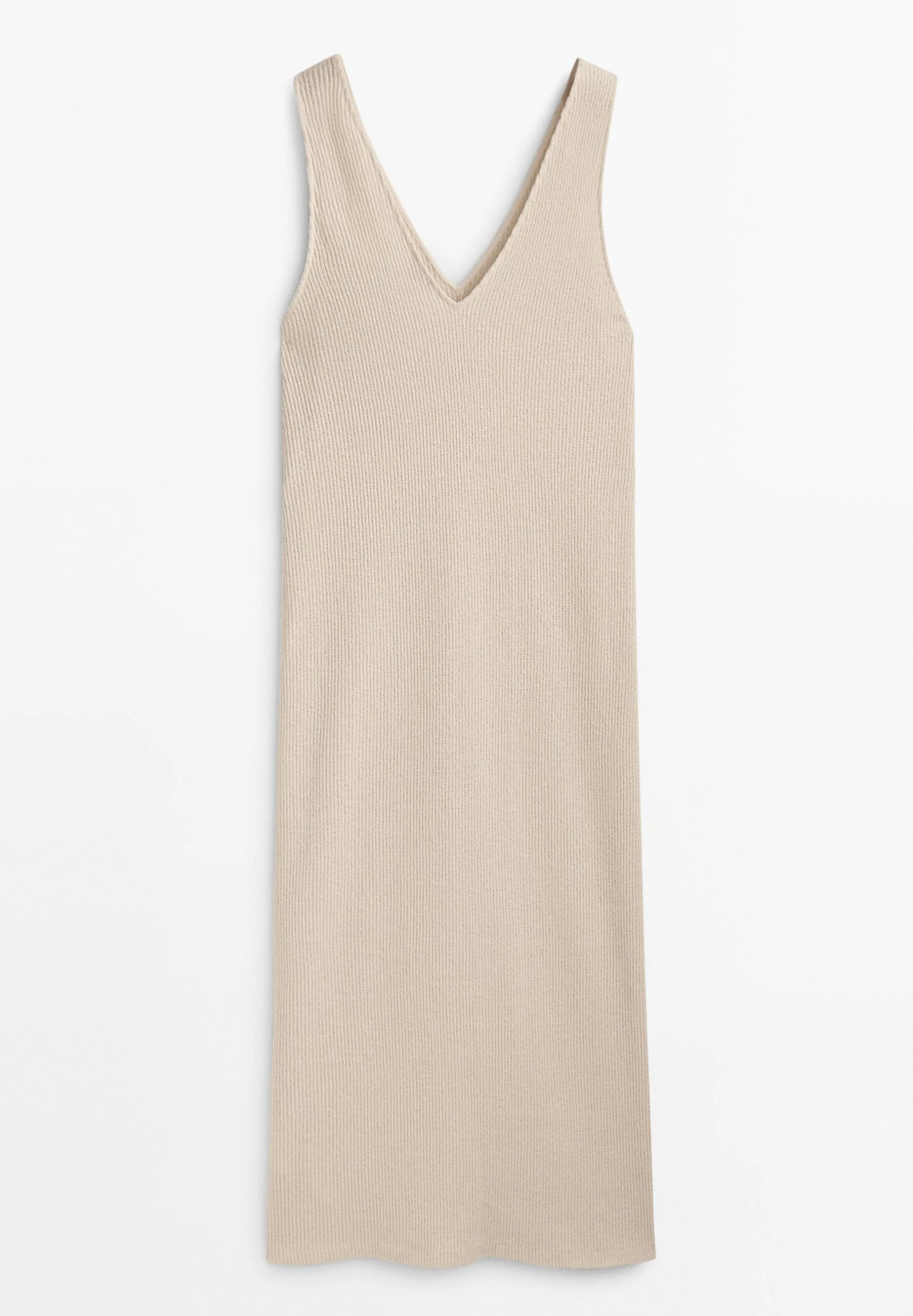 Massimo Dutti Textured V Neck With Slit - Jumper Dress 8 Massimo Dutti Textured V Neck With Slit - Jumper Dress - Image 6