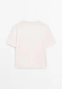 Massimo Dutti REGULAR FIT SHORT SLEEVE - Basic T-shirt - Light Pink -Massimo Dutti Shop 5e0e1c1cf521450abccb762a0490198e