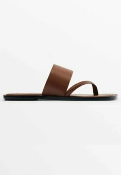 Massimo Dutti With Wide Strap - T-Bar Sandals -Massimo Dutti Shop 5e32e51da81a4976861239755825a460