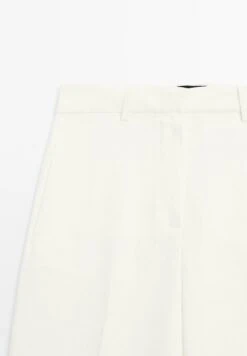 Massimo Dutti STRAIGHT-FIT SUIT - Trousers - White 14 Massimo Dutti STRAIGHT-FIT SUIT - Trousers - White -Massimo Dutti Shop 5e4b78ff84ed499f8de6d3bf4a940466