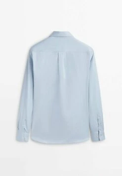 Massimo Dutti Studio-Fit - Shirt - Light Blue -Massimo Dutti Shop 5e5d80ccb4574063a4178d22108a1e97