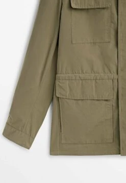 Massimo Dutti Technical With Zip- Summer Jacket - Brown -Massimo Dutti Shop 5e5f265124f245b4be1c2c7078de13e4