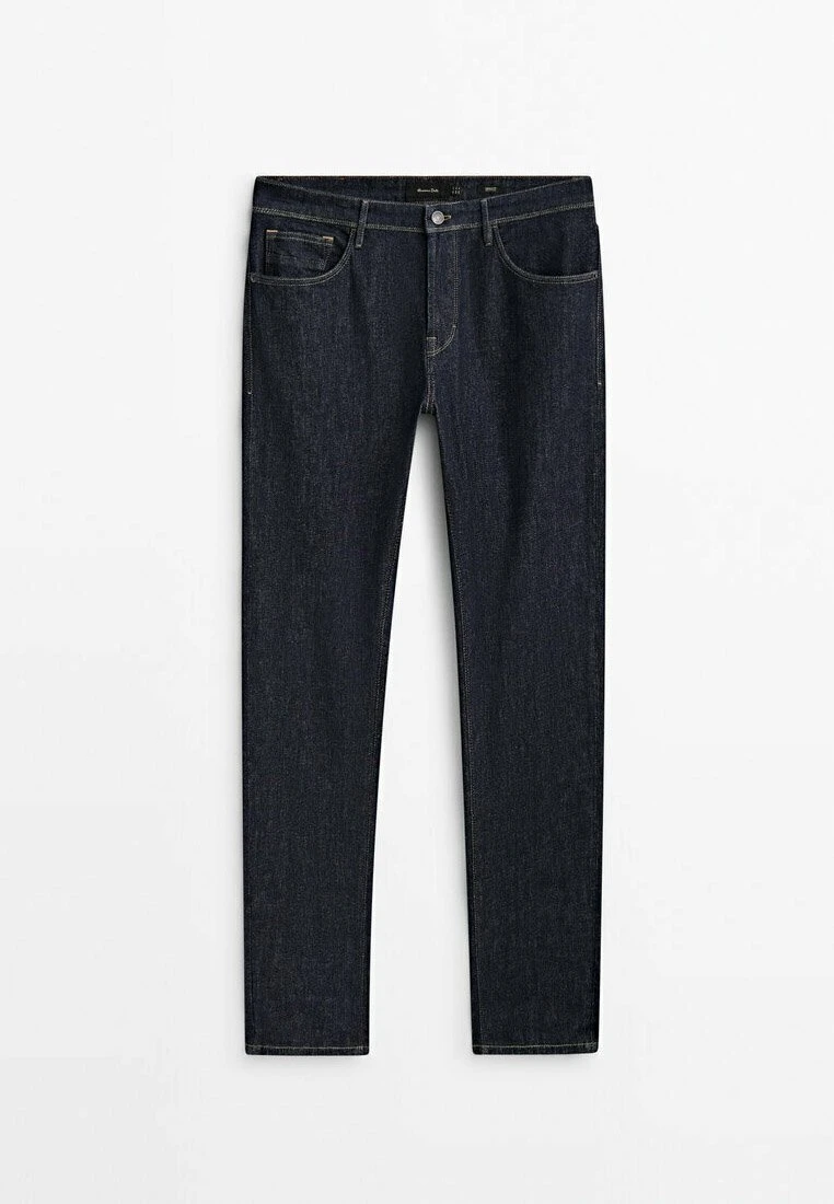 Massimo Dutti Tapered Fit Rinse Wash - Slim Fit Jeans - Blue 13 Massimo Dutti Tapered Fit Rinse Wash - Slim Fit Jeans - Blue - Image 11