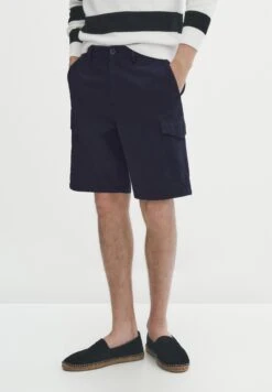Massimo Dutti Bermuda - Shorts - Dark Blue