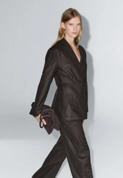 Massimo Dutti DOUBLE-BREASTED - Blazer - Mottled Dark Brown 18 Massimo Dutti DOUBLE-BREASTED - Blazer - Mottled Dark Brown -Massimo Dutti Shop 5ee1517ff81b4a47b1222144a1bbba70