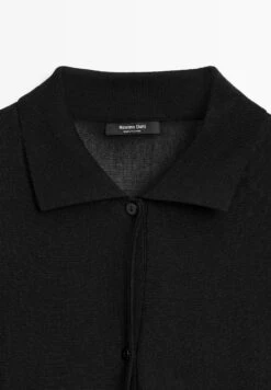 Massimo Dutti FLOWING CAPE-STYLE POLO NECK - Polo Shirt - Black -Massimo Dutti Shop 5f06ad7dff4047cb809fa7de0cf01aae