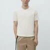Massimo Dutti With Contrast Nautical - Basic T-Shirt - Beige 1 Massimo Dutti With Contrast Nautical - Basic T-Shirt - Beige -Massimo Dutti Shop 5f0ffbb604274311b199969afe30c8d6