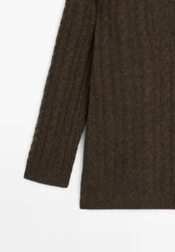 Massimo Dutti Cardigan - Mottled Dark Brown -Massimo Dutti Shop 5f3107e52de94f298661a35ae5633fce