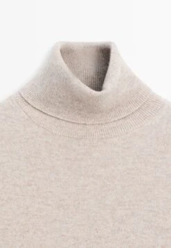 Massimo Dutti SOFT TURTLENECK WITH LONG SLEEVE - Jumper - Beige -Massimo Dutti Shop 5f41f53975a740d68f03f3fda717631e