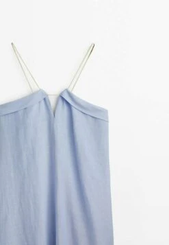 Massimo Dutti Long With Neckline And Cord Straps- Day Dress - Light Blue 13 Massimo Dutti Long With Neckline And Cord Straps- Day Dress - Light Blue -Massimo Dutti Shop 5f613936db184e478eda21442537b0ec