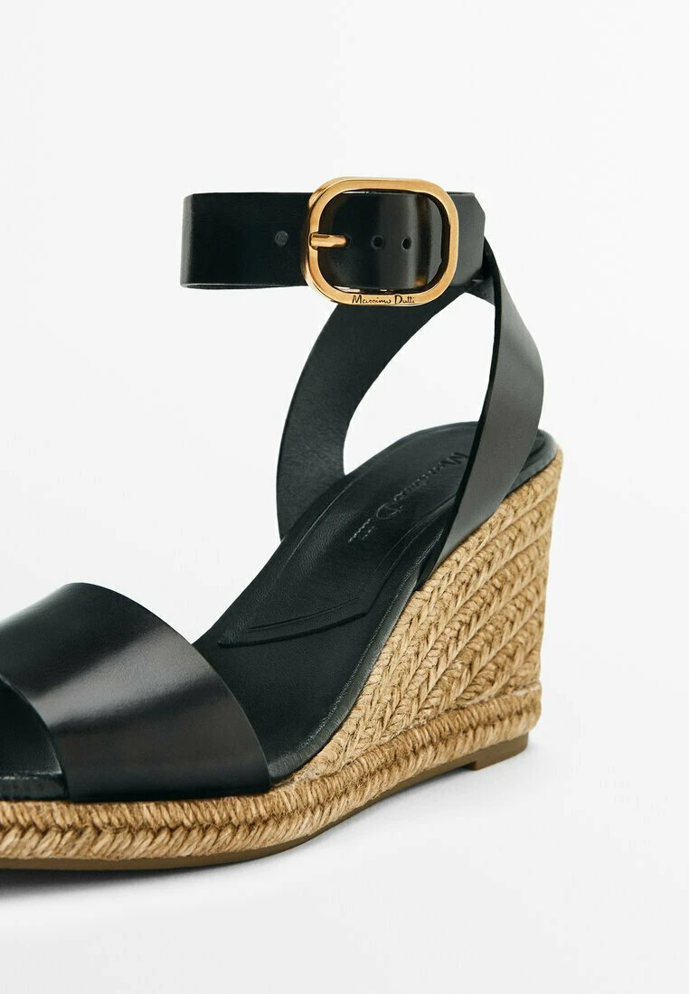 Massimo Dutti With Buckled Ankle Strap - Wedge Sandals 6 Massimo Dutti With Buckled Ankle Strap - Wedge Sandals - Image 4