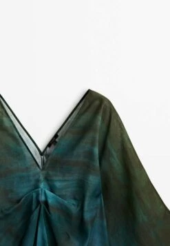 Massimo Dutti Ombré Printed - Day Dress - Evergreen -Massimo Dutti Shop 5f8f49266fa746c4a5b8e932c4b11a47