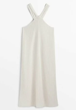 Massimo Dutti Textured With Crossover Strap - Day Dress - Beige 17 Massimo Dutti Textured With Crossover Strap - Day Dress - Beige -Massimo Dutti Shop 5fb2777e757642d19800c53ce754cca4