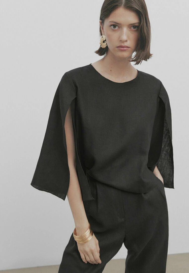 Massimo Dutti Studio With Opening At The Sleeve - Blouse - Black 6 Massimo Dutti Studio With Opening At The Sleeve - Blouse - Black - Image 4