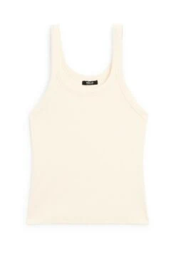 Massimo Dutti ROUND NECK SLEEVELESS - Top - Beige -Massimo Dutti Shop 5ffc6f530f7d4e7e85d6be4c5193d0d6