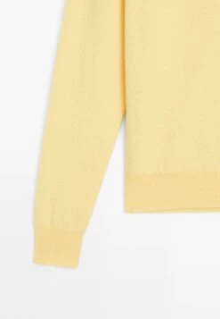 Massimo Dutti V-NECK LONG SLEEVE - Jumper - Yellow -Massimo Dutti Shop 601653fa89bd45368b510c7a44d8edc5