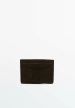 Massimo Dutti Business Card Holder - Dark Brown -Massimo Dutti Shop 602c98268d7340d8b585bca7a7245fea