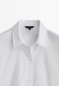 Massimo Dutti With Kimono Sleeves - Button-Down Blouse - White -Massimo Dutti Shop 6033844187434eed9af727fbde990280