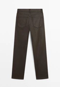 Massimo Dutti HIGH-WAIST STRAIGHT-LEG WAXED - Straight Leg Jeans - Mottled Dark Brown 18 Massimo Dutti HIGH-WAIST STRAIGHT-LEG WAXED - Straight Leg Jeans - Mottled Dark Brown -Massimo Dutti Shop 603c363fa364417596ed5ea22bf4d355