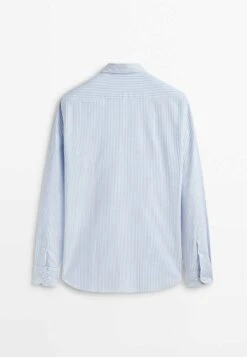 Massimo Dutti Soft Wash Regular Fit Striped Oxford- Shirt - Light Blue 15 Massimo Dutti Soft Wash Regular Fit Striped Oxford- Shirt - Light Blue -Massimo Dutti Shop 604b271ce0ef487d8e15d22265ac7e22
