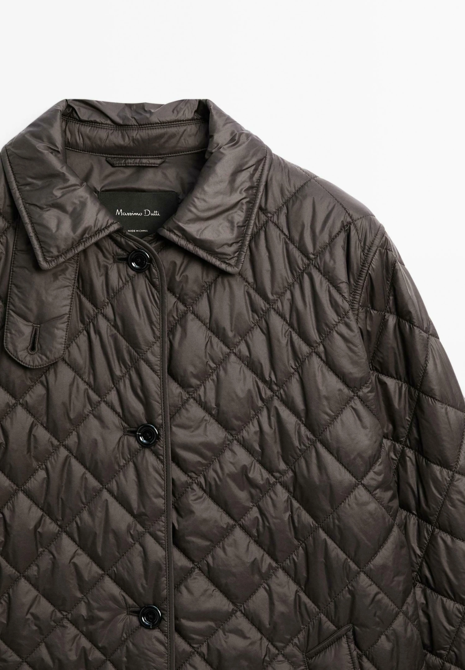 Massimo Dutti LONG LIGHTWEIGHT - Winter Coat - Dark Brown 11 Massimo Dutti LONG LIGHTWEIGHT - Winter Coat - Dark Brown - Image 9