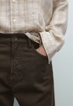 Massimo Dutti Jeans Tapered Fit - Dark Brown -Massimo Dutti Shop 608d0c4c4f294e6ca8ffe4b3d802f6db