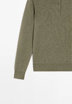 Massimo Dutti POLO COLLAR WITH LONG SLEEVE - Jumper - Green -Massimo Dutti Shop 6096d08601f941d5a5ed1b3f6414dd02
