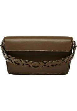 Massimo Dutti With Interwoven Strap- Handbag - Khaki