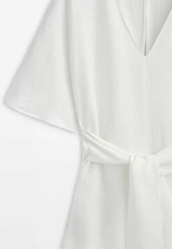 Massimo Dutti With Tie Detail - Jumpsuit -Massimo Dutti Shop 609e0a7835a34ed99996e2af553ef5d3