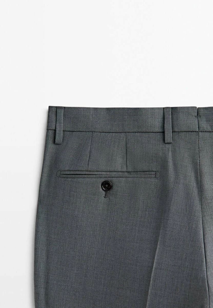 Massimo Dutti Fil-À-Fil - Chinos - Grey 12 Massimo Dutti Fil-À-Fil - Chinos - Grey - Image 10