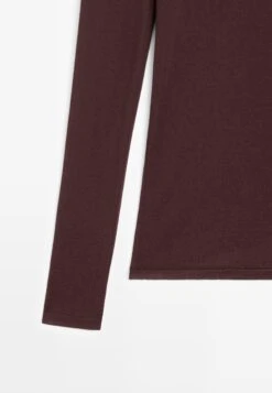Massimo Dutti WITH NECKLINE - Long Sleeved Top - Bordeaux -Massimo Dutti Shop 60c1add4d26a4263b33628f0a9be9761