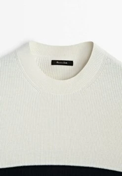 Massimo Dutti Striped Crew Neck - Jumper - Beige 21 Massimo Dutti Striped Crew Neck - Jumper - Beige -Massimo Dutti Shop 60c3e19e78594221ac78ded2275bcb03