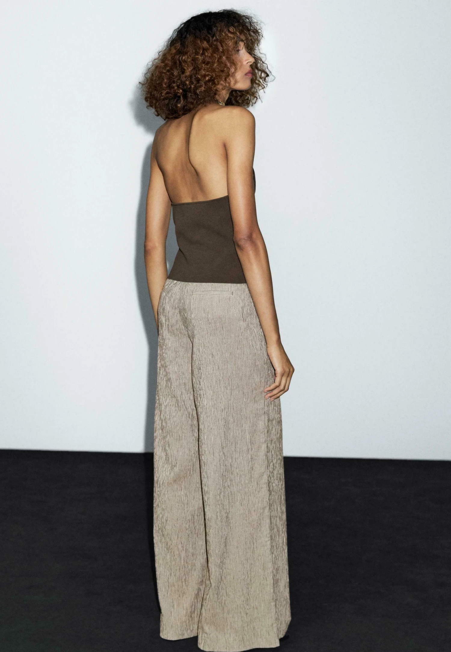 Massimo Dutti TEXTURED MULTI-STRIPE - Trousers - Grey 5 Massimo Dutti TEXTURED MULTI-STRIPE - Trousers - Grey - Image 3