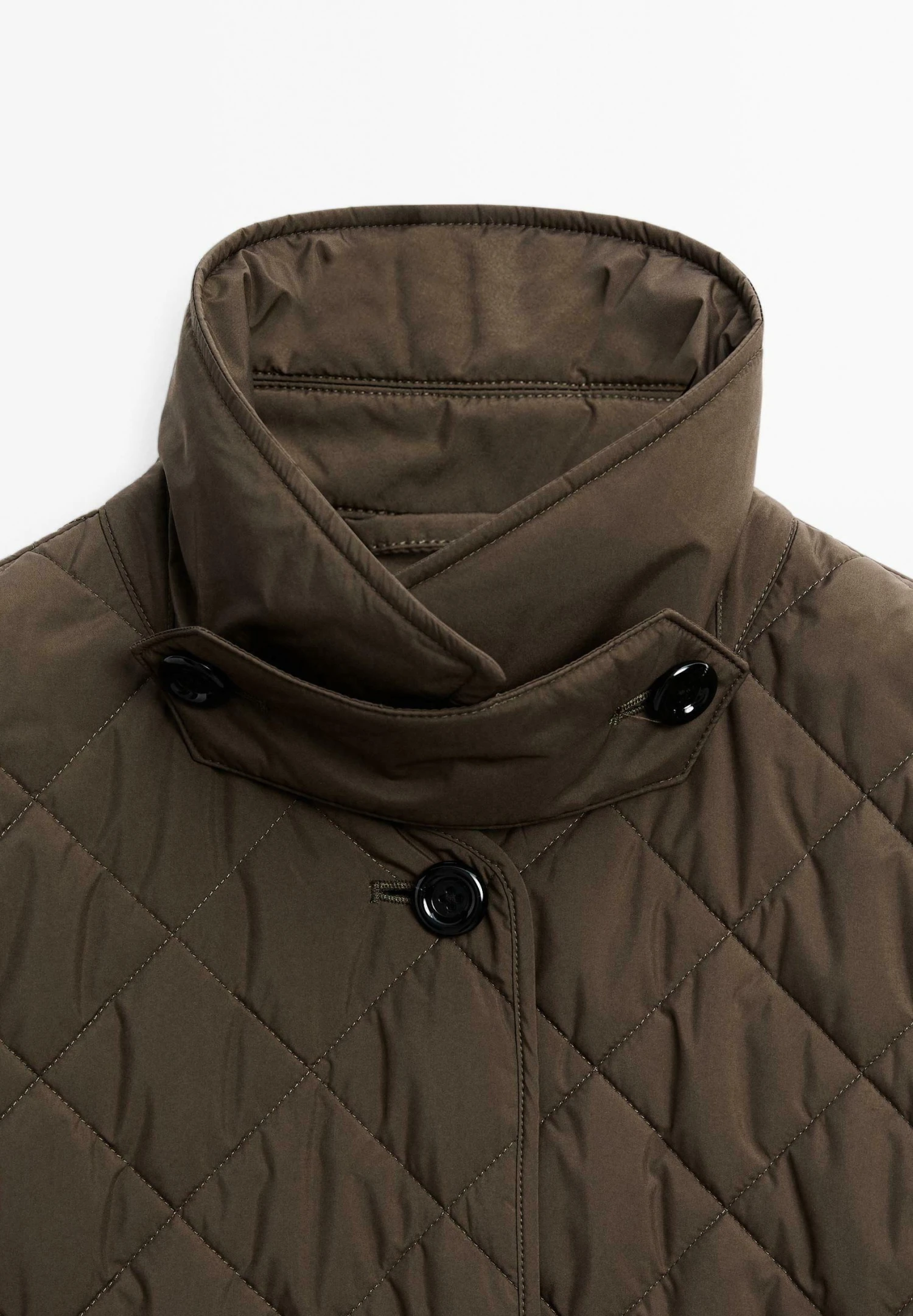 Massimo Dutti LONG LIGHTWEIGHT - Winter Coat - Khaki 12 Massimo Dutti LONG LIGHTWEIGHT - Winter Coat - Khaki - Image 10