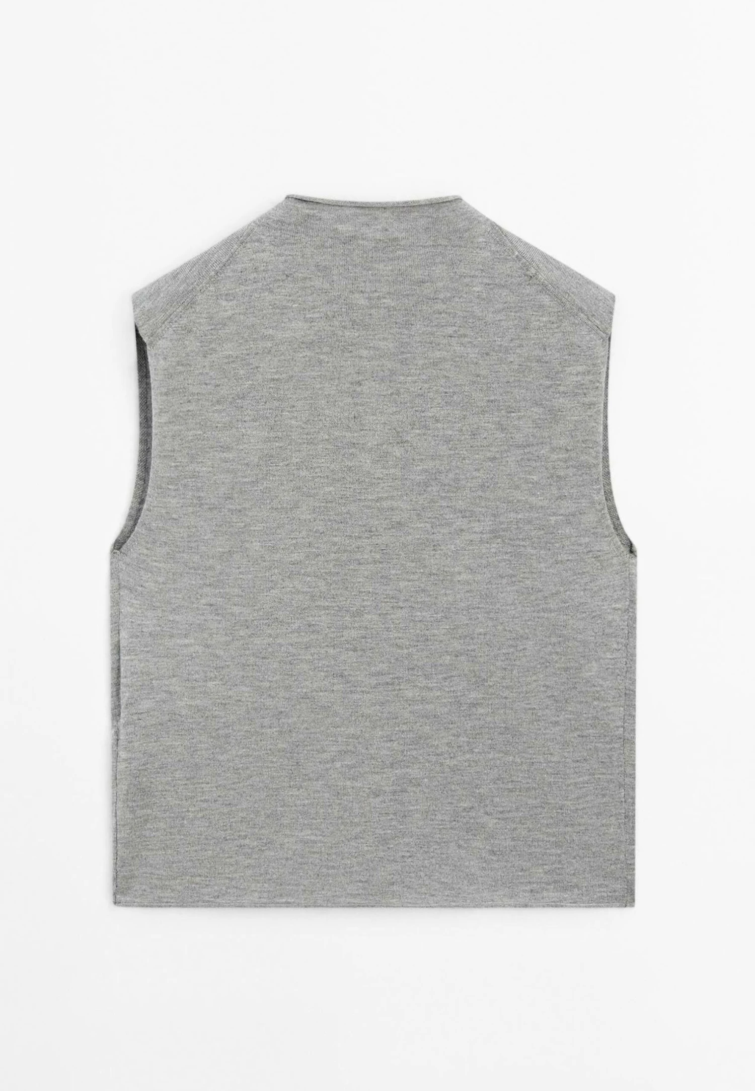 Massimo Dutti CROPPED HIGH COLLAR - Cardigan - Grey 10 Massimo Dutti CROPPED HIGH COLLAR - Cardigan - Grey - Image 8