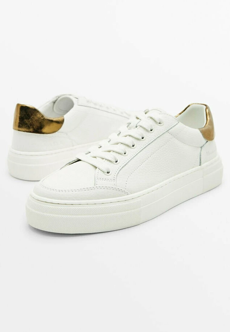 Massimo Dutti With Laminated- Trainers - White 6 Massimo Dutti With Laminated- Trainers - White - Image 4