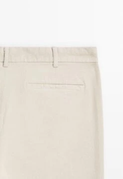 Massimo Dutti SLIM FIT - Trousers - Sand -Massimo Dutti Shop 61e699e1602c43a0978a836324122a37