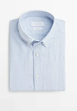 Massimo Dutti Soft Wash Regular Fit Striped Oxford- Shirt - Light Blue 21 Massimo Dutti Soft Wash Regular Fit Striped Oxford- Shirt - Light Blue -Massimo Dutti Shop 61fb4cc0a712459783584b5a243f0880