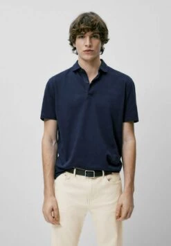 Massimo Dutti Polo Shirt - Blue