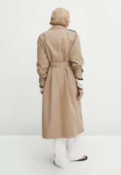 Massimo Dutti Volume With Belt- Trenchcoat - Beige -Massimo Dutti Shop 626c1092569242938b233e84dc948057