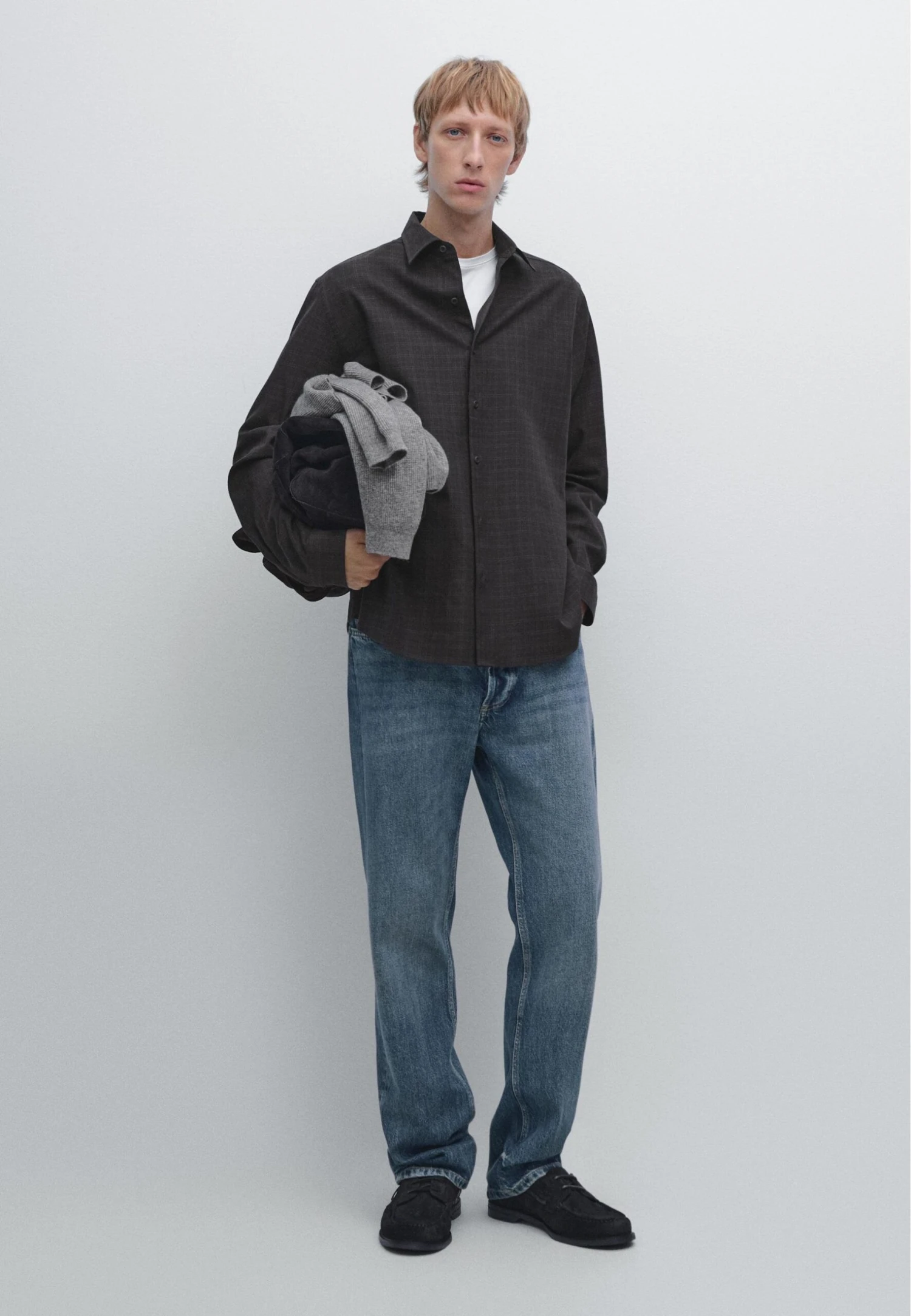 Massimo Dutti Shirt - Grey 4 Massimo Dutti Shirt - Grey - Image 2