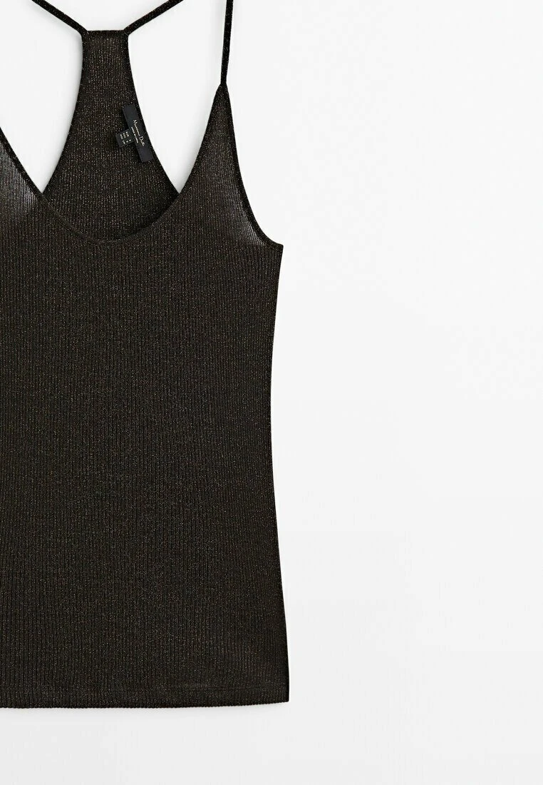 Massimo Dutti Strappy Shiny - Top - Brown 10 Massimo Dutti Strappy Shiny - Top - Brown - Image 8