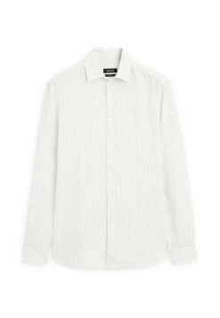 Massimo Dutti STRIPED SLIM FIT GARMENT - Shirt - White -Massimo Dutti Shop 62aa4a4664e6452688fefaeb14f12e33