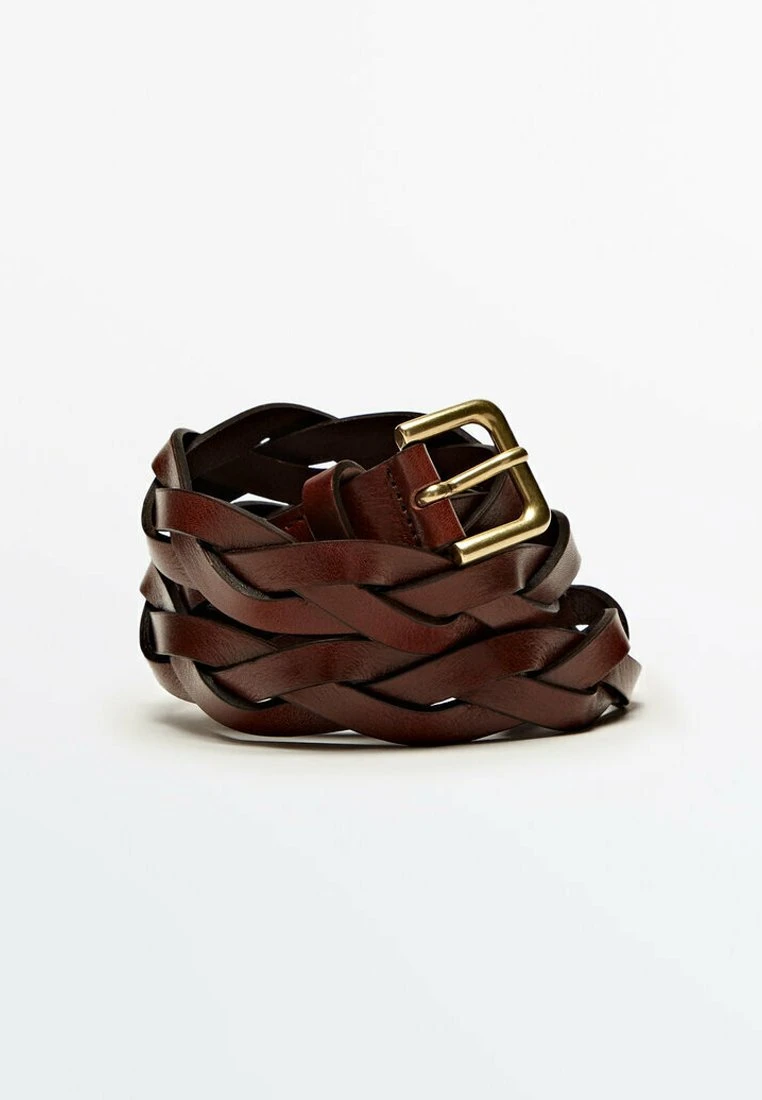 Massimo Dutti Braided Belt - Brown 5 Massimo Dutti Braided Belt - Brown - Image 3