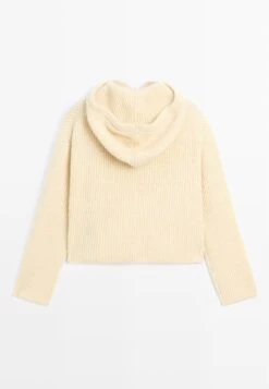 Massimo Dutti ZIP NECK WITH HOOD DETAIL - Jumper - Yellow -Massimo Dutti Shop 630b13ff237f4b8487e13c94af9a980c