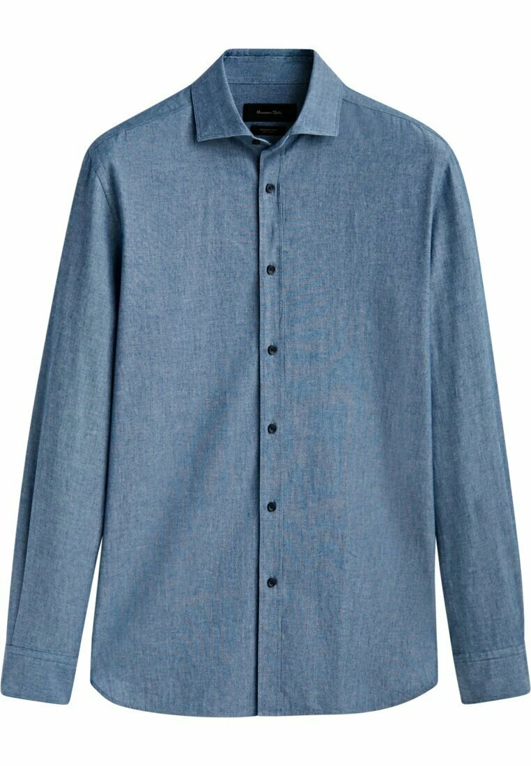 Massimo Dutti Chambray- Shirt - Blue Denim 8 Massimo Dutti Chambray- Shirt - Blue Denim - Image 6