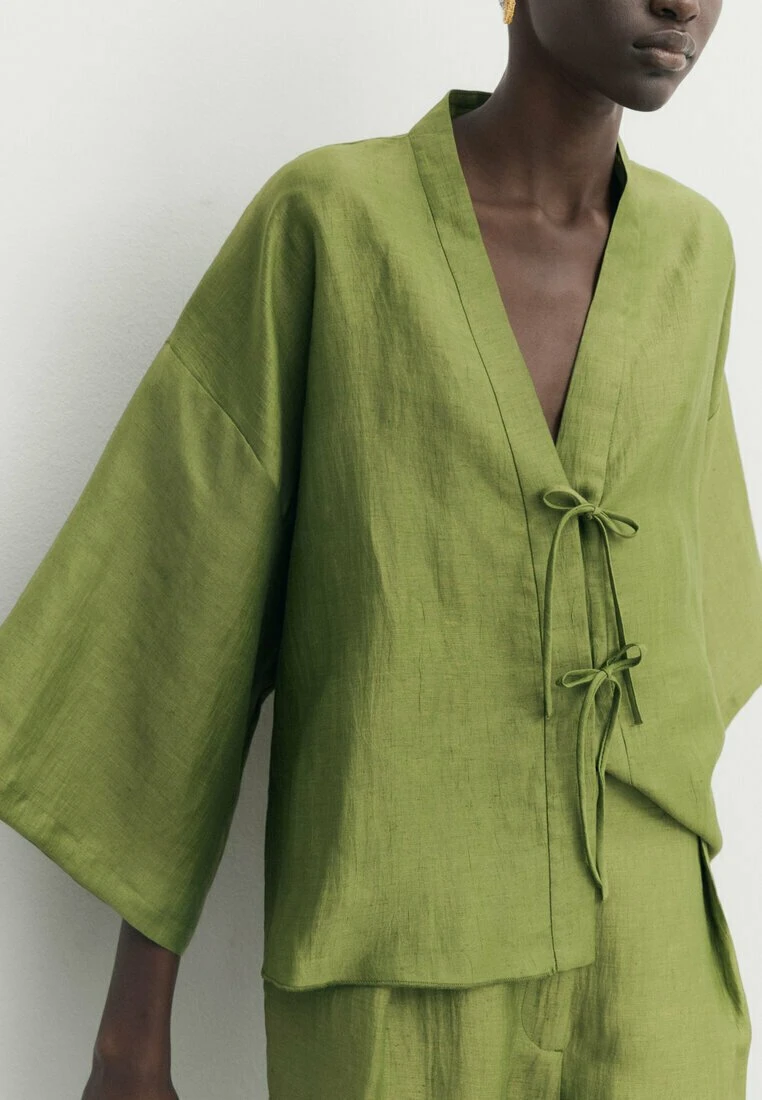 Massimo Dutti Blouse - Green 7 Massimo Dutti Blouse - Green - Image 5