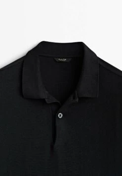 Massimo Dutti Textured Short Sleeve - Polo Shirt - Black 22 Massimo Dutti Textured Short Sleeve - Polo Shirt - Black -Massimo Dutti Shop 638f106317de4af98a5019d51e48f617